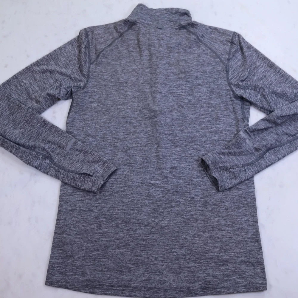 Nike Running UNI Panthers Dri-FIT‎ Quarter Zip Grey Heathered Top Womens Small